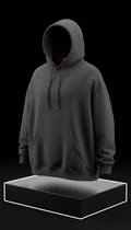 Heavyweight drop-shoulder hoodie in midnight asphalt Inner Stride Official