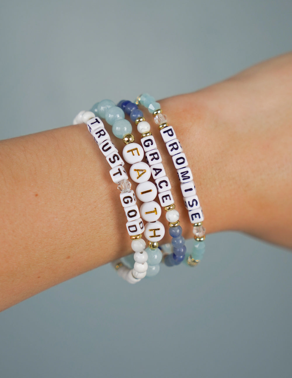 Trust God Letter Bracelet Elevated Faith