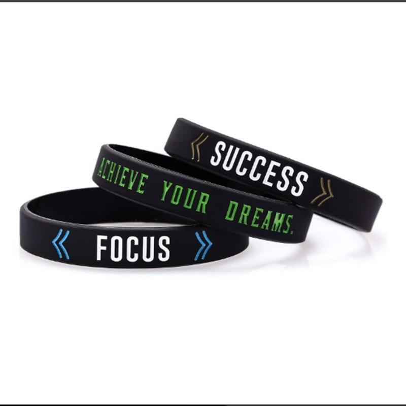 Silicone Wristband Rubber Band Motivational Bracelet For Men And Women Perfect Gift Jewelry Cool Style Stevvex