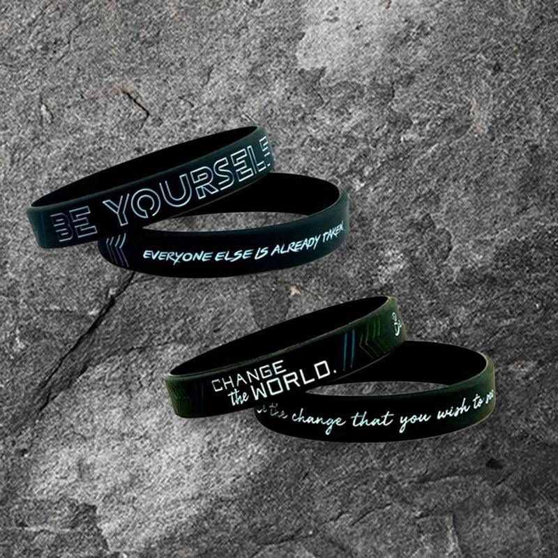 Silicone Wristband Rubber Motivation Bracelet Perfect Gift For Men Unique Jewelry Cool Style Stevvex