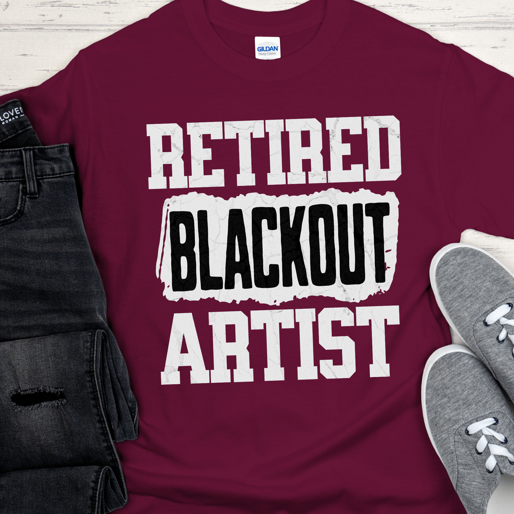 Recovery T-Shirt | Inspiring Sobriety |  Retired Blackout Artist